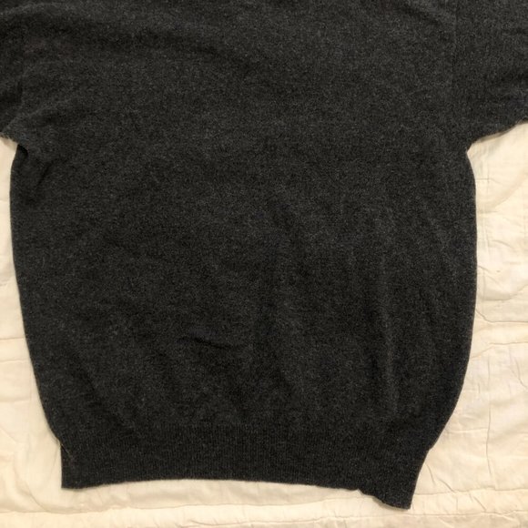 VINTAGE Italian Henry Morell Wool-Blend Long Sleeve Collared Sweater Gray XXL - Picture 10 of 15